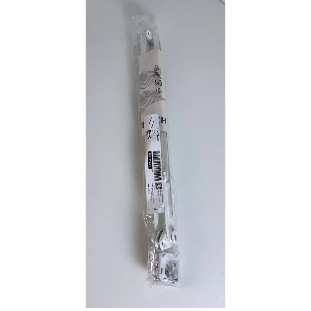 Set of 2 IKEA Hjalpa Pull-Out Rail for Baskets White 21 5/8 inch 103.311.94 New